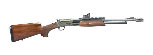 Pedersoli new rifles for 2025 Pedersoli Jackal 44 pump-action rifle – with accessories