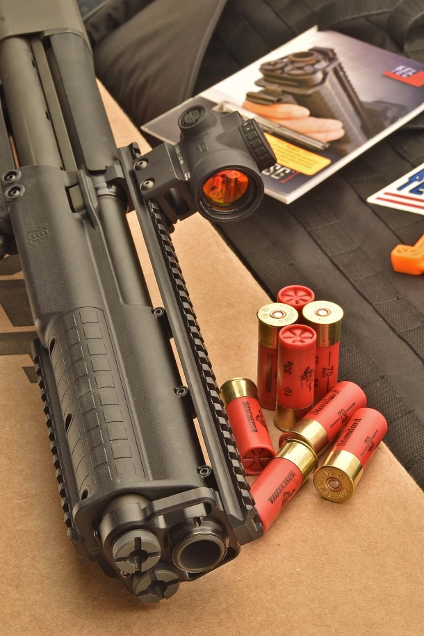 We test-fired the KSG with 3" shotshells