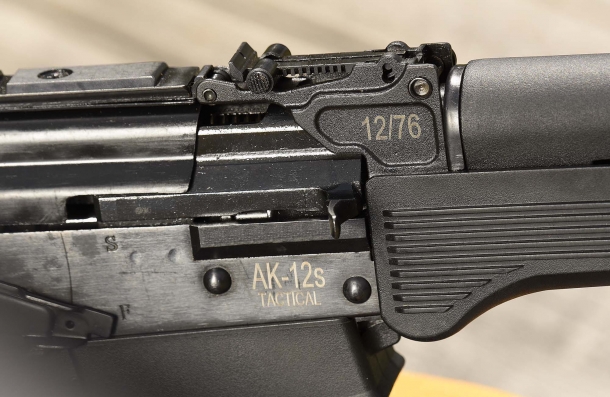 The AK-12s is chambered for 12-gauge, 3" shotshells