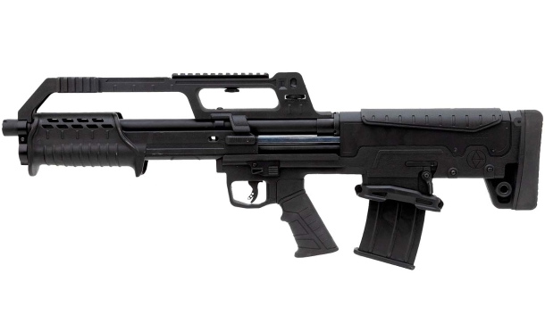 Hatsan Escort BullTac Mag Fed pump-action shotgun – left side
