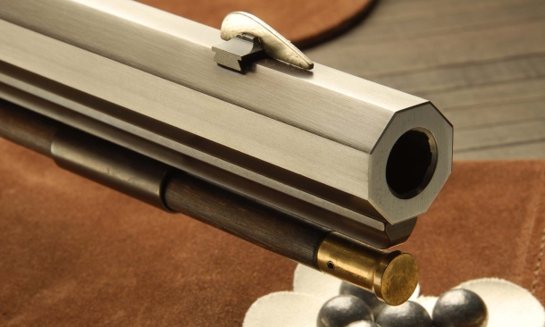 In a muzzle loading gun, the muzzle hole is the only "access point" to the barrel