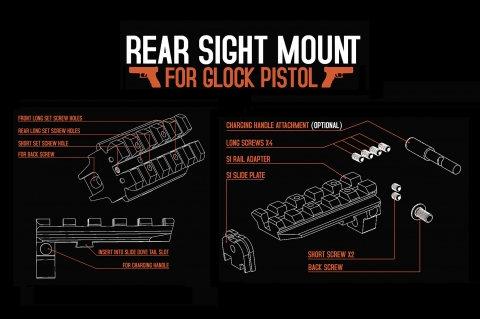 Brownells: Strike Industries GSR Rear Sight Mount per Glock