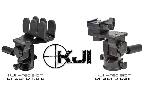 KJI Reaper Grip e Reaper Rail: due teste per treppiedi da tiro