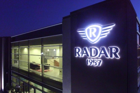 La sede dell'azienda Radar 1957
