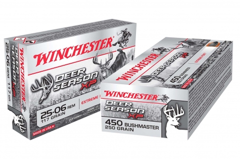 New Winchester Deer Season XP ammunition in .25-06 Remington and .450 Bushmaster