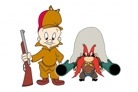 Looney Tunes's Elmer Fudd and Yosemite Sam left... gunless: the new front of the culture war on guns
