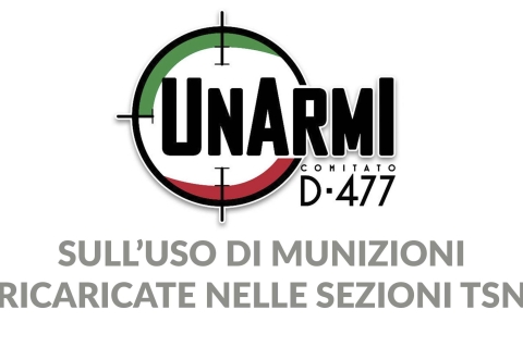 UNARMI sul divieto di utilizzo di munizioni ricaricate nei poligoni TSN