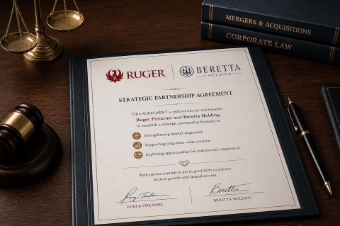 Beretta Holding and Ruger Firearms announce strategic cooperation agreement