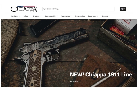 Chiappa Firearms launches new US website