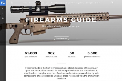 Firearms Guide, the ONLINE search able database