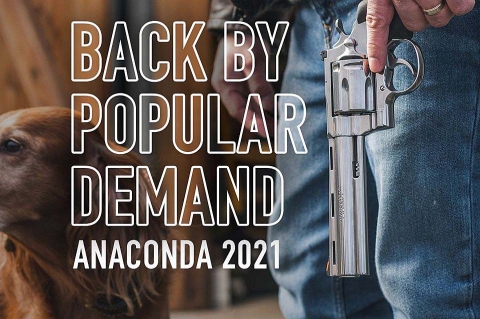 The legendary Colt Anaconda revolver returns in 2021 in two versions, with 6" and 8" barrels