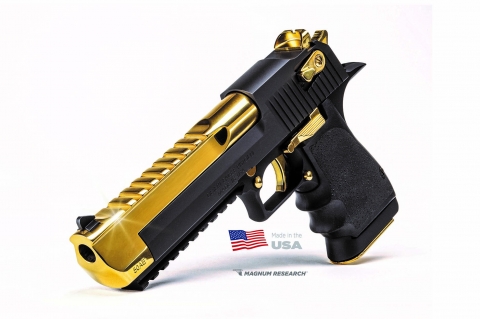 Pistola Desert Eagle "Deagle Black & Gold"