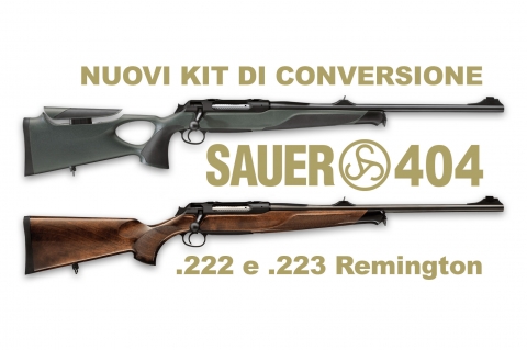 Sauer 404: nuove conversioni nei calibri .222 e .223 Remington