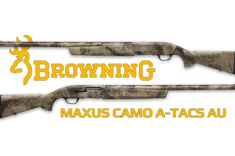 Fucile Browning Maxus Camo A-TACS AU calibro 12 Super Magnum