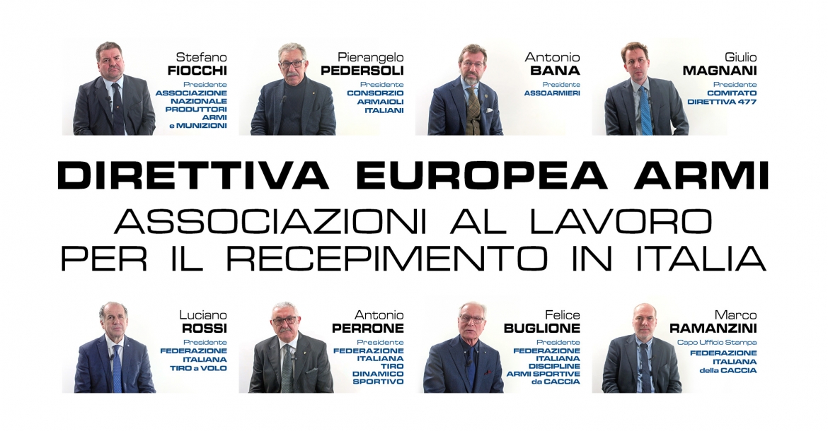 Direttiva Europea Armi: le associazioni al tavolo di lavoro per il recepimento in Italia