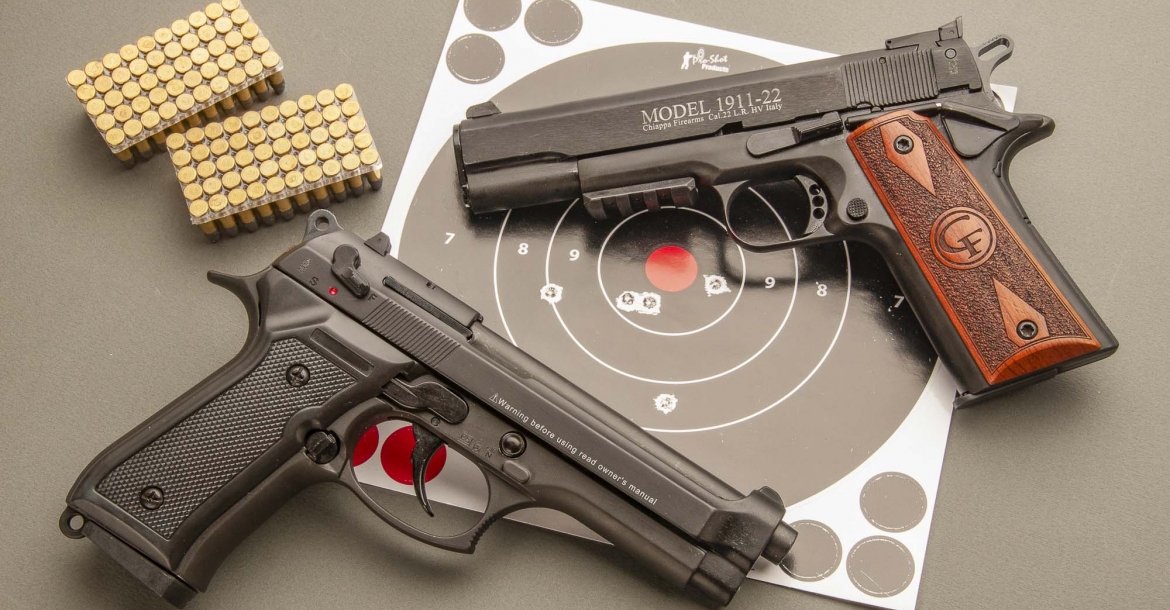 .22 caliber: Chiappa M9-22 and 1911-22 pistols, affordable leisure!