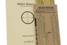 The Mildot Master slide rule, which allows the measurements acquired with a Mil Dot reticle to be converted into MOA